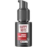 HAPPY NUTS Comfort Powder Spray: Anti Chafing & Mens Deodorant, Aluminum-Free, Sweat and Odor Control for Jock Itch, Groin an