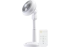 IRIS USA WOOZOO Pedestal Standing Oscillating 7-in-1 Vortex Fan with Remote and Timer Function, Height Adjustable Multi-Oscil