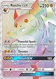 Pokemon Raichu-GX 75/73 Secret Rare Sun & Moon: Shining Legends Cards