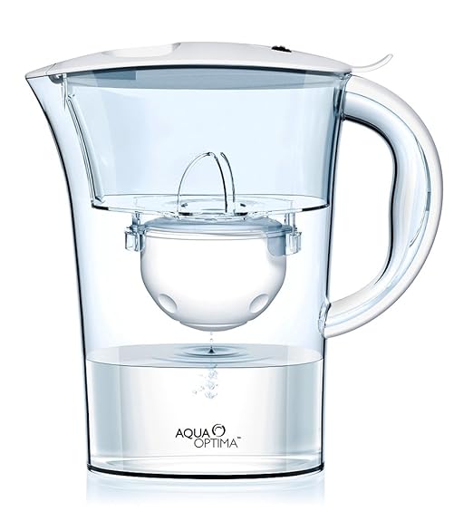 title=Aqua Optima Clarion- Caraffa filtrante per acqua, 3 filtri x 30 giorni,