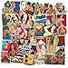 Dotow Pinup Sticker Hot Hottie Blonde Girl Sexy Women Vintage Decal Luggage Skateboard Sticker Car Bike Bumper Guitar Decals Phone Case (52pcs-Sexy)
