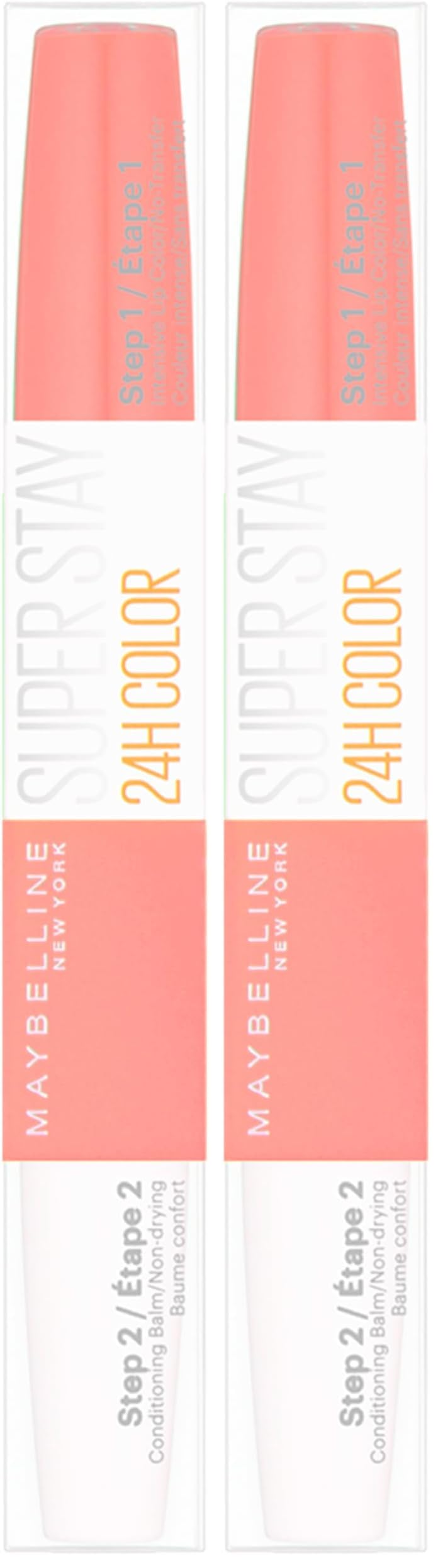 Maybelline Super Stay 24 Hour Lipstick, Delicious Pink, 9 ml (Pack of 2) — image 1