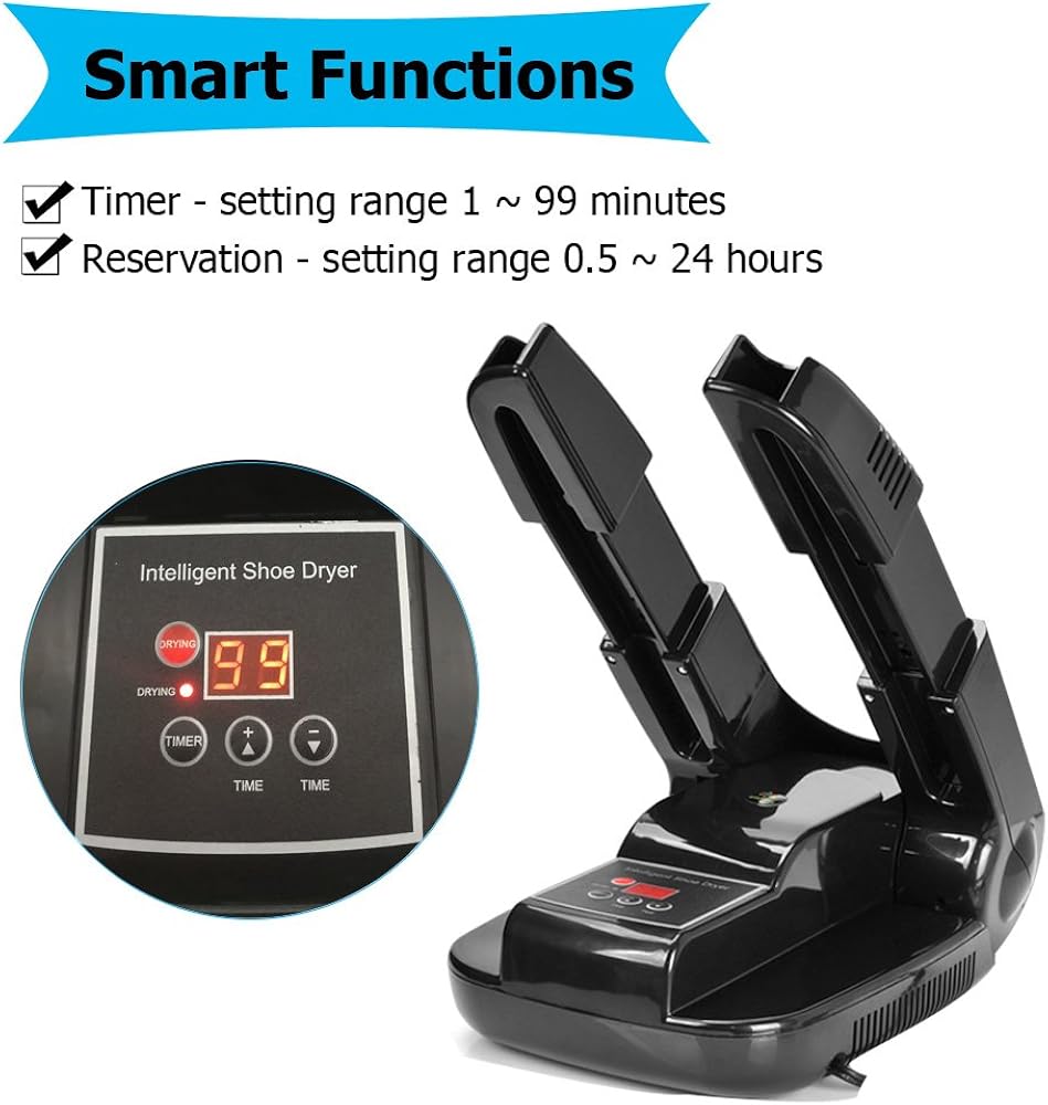 [Smart Version] Boots and Shoes Dryer and Warmer with Timer, Reservation Functions, Portable Footware Heater Folding (110V): Shoes