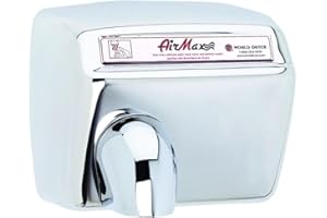 World Dryer DXM5-972 AirMax High Speed and Heavy Duty Hand Dryers, Automatic, 110-120V, Stainless Steel Polished