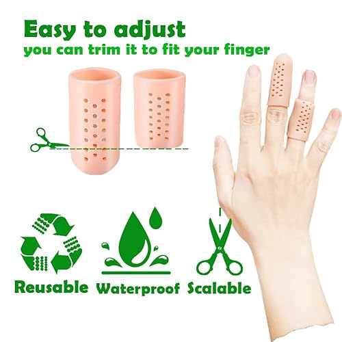 Gel Finger Cots with Air Holes, Finger Protectors (14 PCS