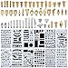 UHBGT Wood Burning Accessories,65 Pcs Tip,Stencil Soldering Iron Pyrography Working Carving Engraving Craft Tools for Woodworking, Leather, Unknown 3 Piece