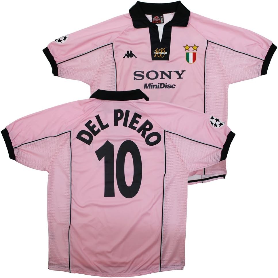 Amazon Co Jp Kappa ユベントス 97 98 100周年 半袖 ユニフォーム No 10 デル ピエロ チャンピオンズリーグパッチ付き デッドストック 正規品 インポートxl スポーツ アウトドア