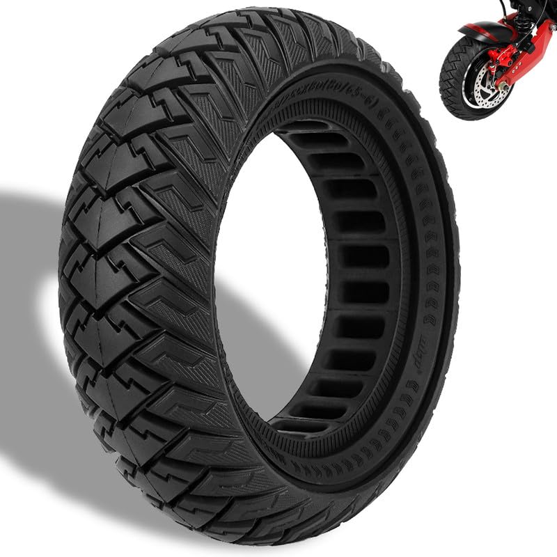 Felixstory 10x3 255x80 (80/65-6) Solid All-Terrain Tyre for Kugoo Kirim M4 Pro/Zero 10x/Vsett 10+/Joyor S5/Varla Eagle One/Kaabo Wolf Warrior/Apollo Ghost/Yume Y10 Electric Scooter