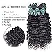 Perstar Deep Wave Bundles with Closure Brazilian Virgin Hair Bundles and Closure Wet and Wavy Human Hair Weave Bundles for Black Women 100% Remy Human Hair Bundles with Closure 16 18 20+16 free part