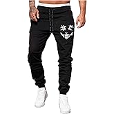 Floerns Men's Graphic Drawstring Pants Elastic Waist Jogger Sweatpants with Pockets