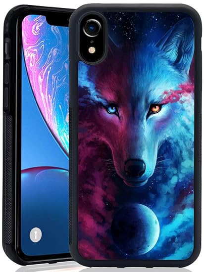 Amazoncom Mooredickey Iphone Xr Case Galaxy Wolf Tpu Pc