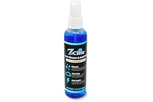 Z Clear Anti-Fog 6oz Spray | Eye glasses cleaner | Goggles anti fog | Sunglasses cleaner | Windshields | Mirrors | Visors | Safe for all Lenses |+ With Microfiber Cloth