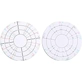 beinkmake 2Pcs Ceramic Pottery Clay Divider Tools 3.54inch Equal Circle Pottery Wheel Trimmer Rotary Disc Acrylic Pottery Trimming Spinner Tool for Pottery Clay Art Crafts