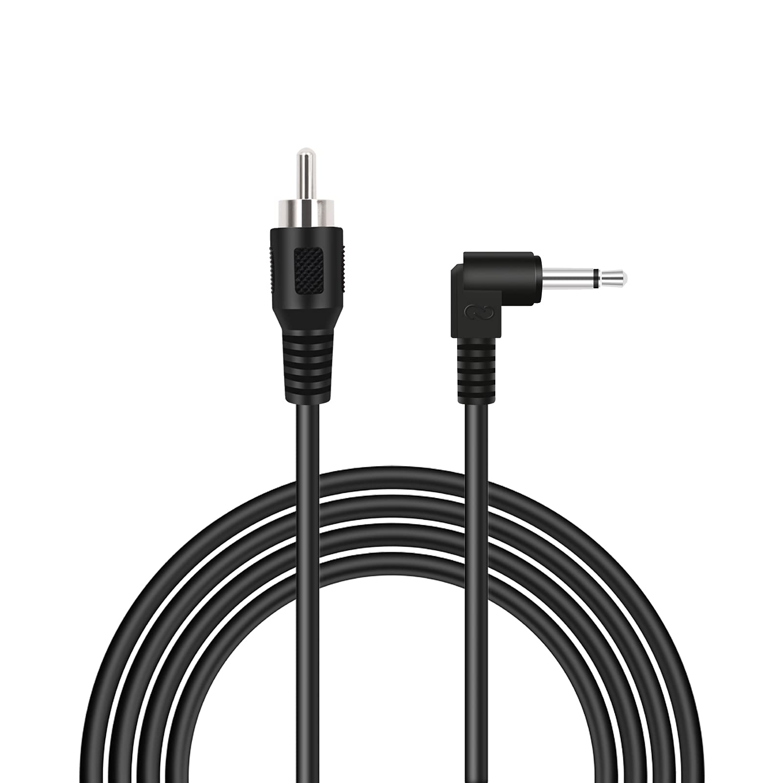 Photo 1 of Bolvek 6ft RCA Male to 3.5mm 1/8 inch 90 Degree Right Angle Monaural Mono Male Plug Jack Connector Audio Converter Cable for Pre-Amp Subwoofer Soundbar Speakers