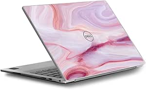 Skin Decal for Dell XPS 13 9370 9360 9350 Laptop Vinyl Wrap Cover/Pink Stone Marble Geode