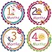 PAMBO Monthly Baby Stickers 16Pcs | Waterproof Milestone Newborn Stickers for Boys & Girls | Ideal for Scrapbooking, Important Events & Celebrations, Photo Keepsake, Craft Projects & Baby Shower