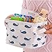 Foldable Mini Square Storage, Htgtai Natural Linen & Cotton Fabric Bins Baskets Organizers for Shelves & Desks#3