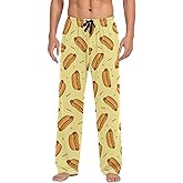 Eionryn Black White Dalmatian Dog Print Mens Pajama Pants Lounge Bottoms Soft Sleep Pants S