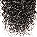 DSOAR 8A Peruvian Curly Hair Weave 3 Bundles (14 16 18, 300g) Virgin Kinky Curly Human Hair Weave 100% Unprocessed Hair Weft Extensions Natural Black Color