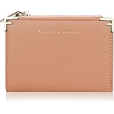 Andiker Small Wallet for Women, Soft PU Leather Women’s Wallet Simple Bifold Wallet with Photo Window Zipper Coin Pocket (Pink)