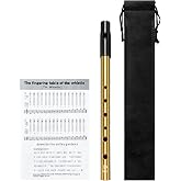 Irish Tin Whistle Key of D,Gold Sound Penny Whistle (1 Pack)