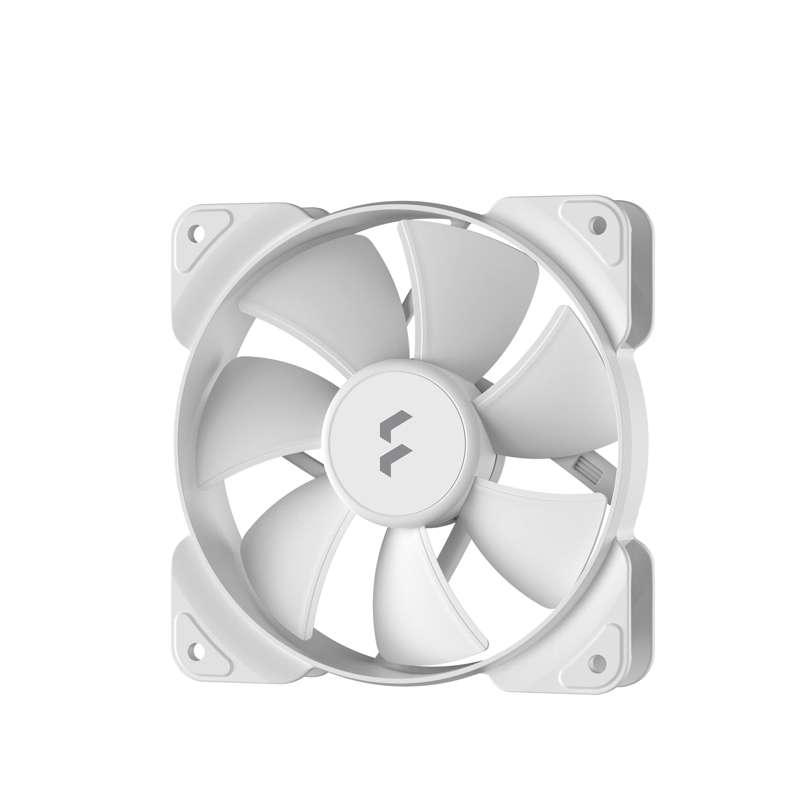 Fractal Design Aspect 12 White 120mm PC Case Fan - Quiet Airflow, Rifle Bearing, Daisy Chain, 7-Blade 1200 RPM Computer Cooling Fan — image 1