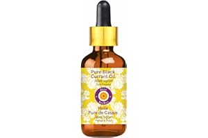 Deve Herbes Black Currant Oil (Ribes nigrum) with Glass Dropper Cold Pressed 100ml (3.38 oz)