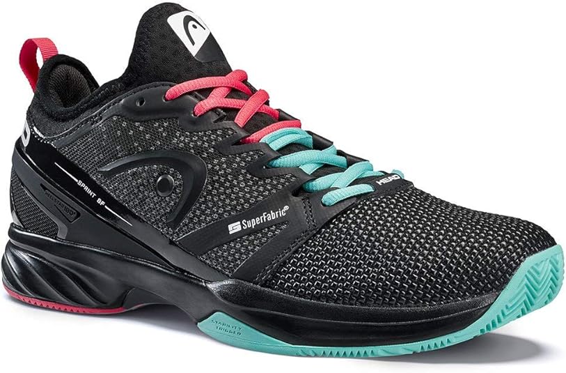 black tennis court shoes