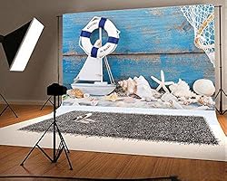 Yeele 8x6ft Blue Wooden Splint Board Sailor