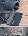 Vantoo Distressed Unisex Denim Handbag Shoulder Bag with Two Pockets for Men and Women