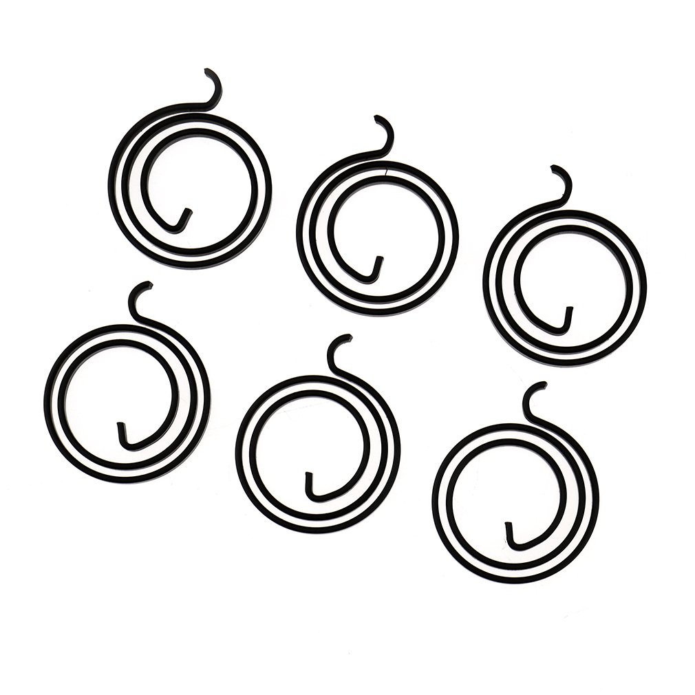 YINETTECH 6Pcs Door Hardware Handle Springs 2.5 Turn Coil 3mm Thick Home Door Repairing