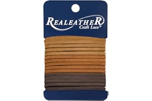 Realeather Sof-Suede Lace Combo 3 x 8 ft, Toast/Medium Brown/Chocolate