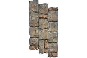 Lumizone High-Density Polyurethane Faux Stone Siding Panels for Interior and Exterior Decor Wall Covering Panels Random Stone Crushed Stone Siding Panel Wall Panel (1, B-4, 59.05"×29.52")