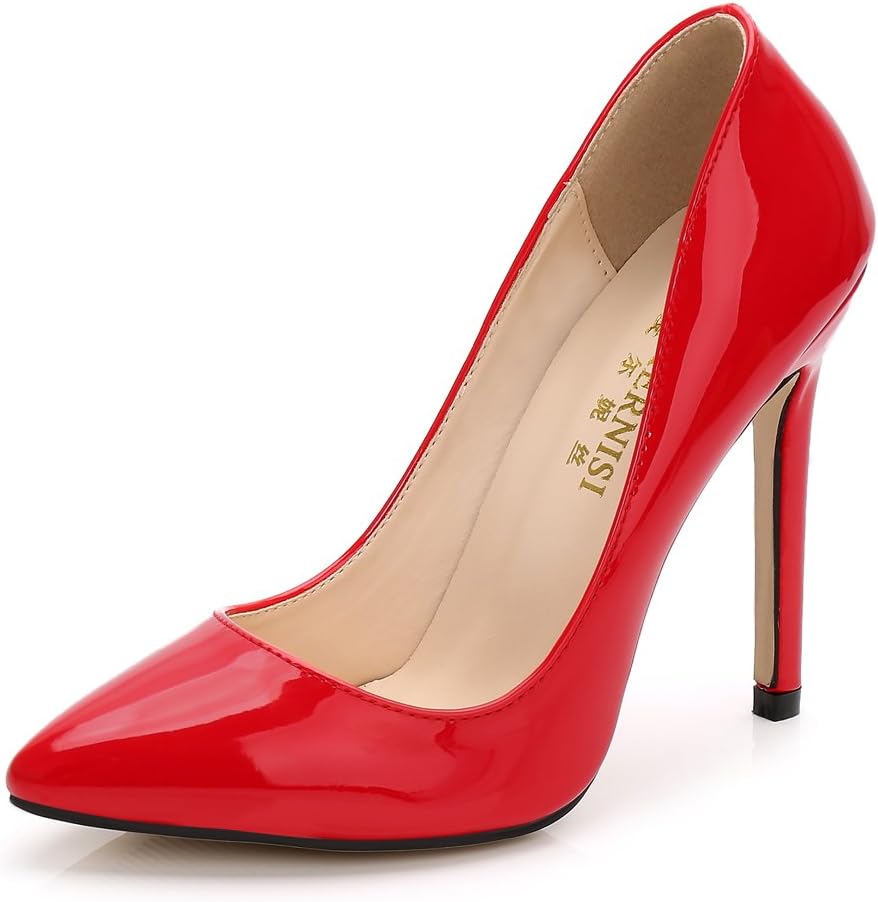 Women's Classic Slip On Pointed Toe High Heel Wedding Dress Pumps Shoes