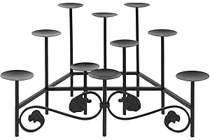 Minuteman International Cathedral Wrought Iron Hearth Fireplace Candelabra