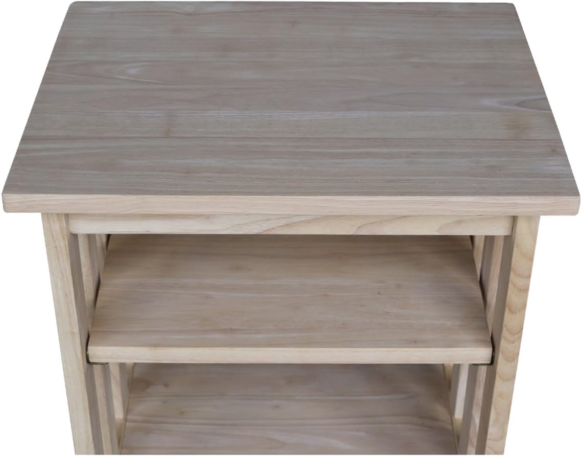 International Concepts Mission Printer Stand, Unfinished: Furniture & Decor