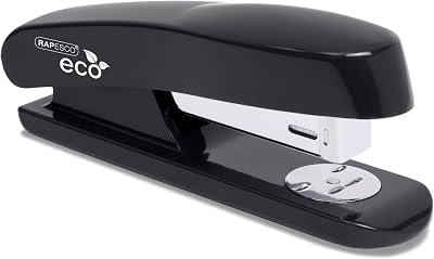 Rapesco 1841 ECO Half Strip Stapler 20 Sheet Capacity Black