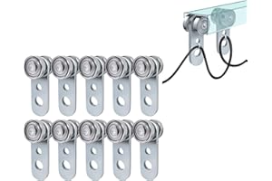 2 Wheel Unistrut Trolley Roller Assembly,Two Bearing Metal Rollers for 1-5/8" Wide & All 1-5/8" Taller Strut Channels or Gara