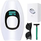 IIDEA IPL Hair Removal,Laser Hair Removal At-Home for Women Men, 999,999 Flashes Permanent Hair Removal Device on Facial Legs Arms Bikini Line, White