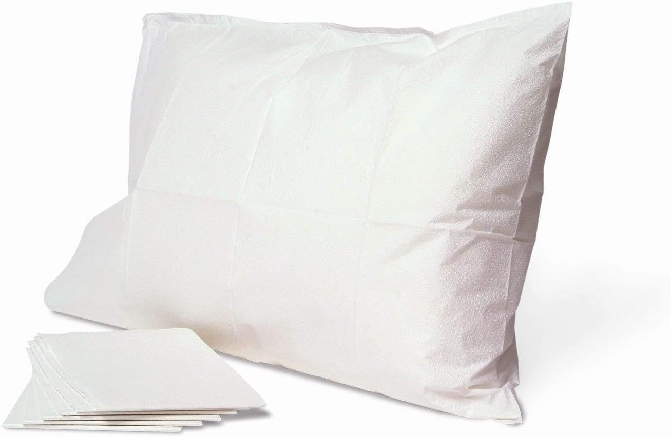 Disposable Pillow Case, Waterproof White Pillowcase, 20 x