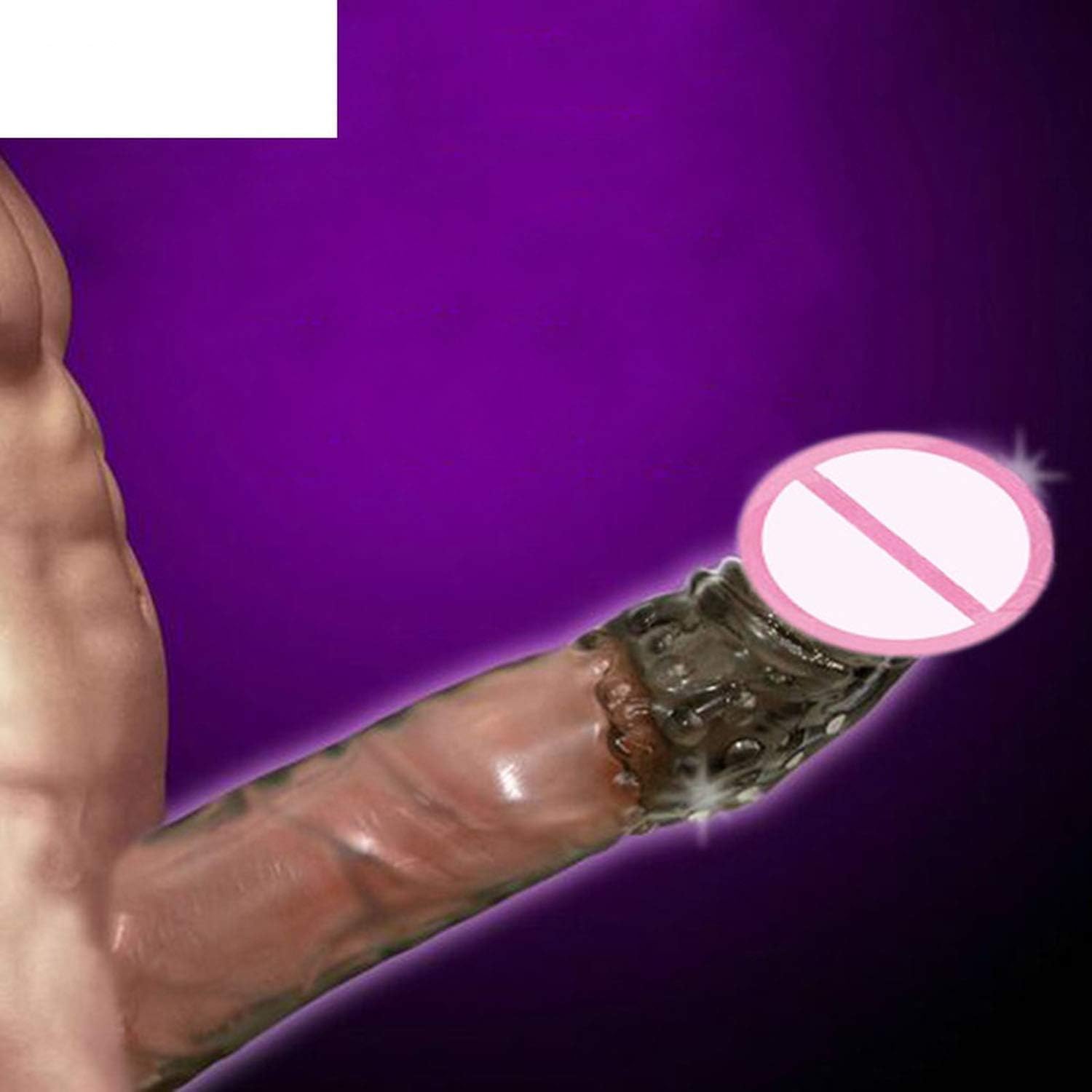 Axsdw Tshirt Silicone Reusable s Extend Soft D-ick Ring Male Pênňís Extension Sleeves Sexrttt-Toys for Man,Transparent