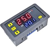 SazkJere Programmable Cycle Timer Switch Timer Delay Relay LED Digital Display Timing Module (1Piece, AC220V)