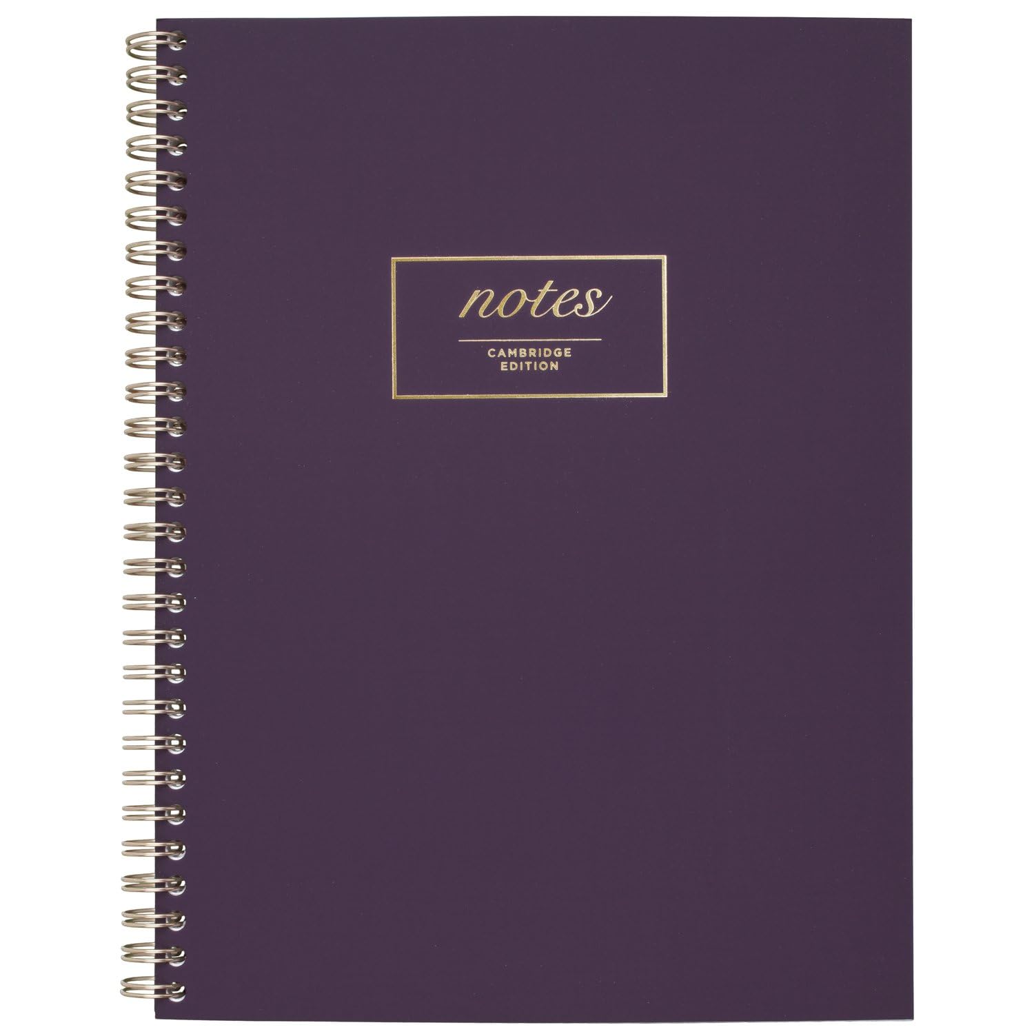 Mead Cambridge Meeting Notebook/Journal, Purple, 80 Twinwire Sheets, 9 1/2" x 7 1/4" Inches (49556)