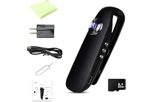 Vomli Detect Clip Body Camera, 1080P Mini Camera Body Mounted Camera, Vomli Camera, with 32g Card, Loop Record & Motion Detec