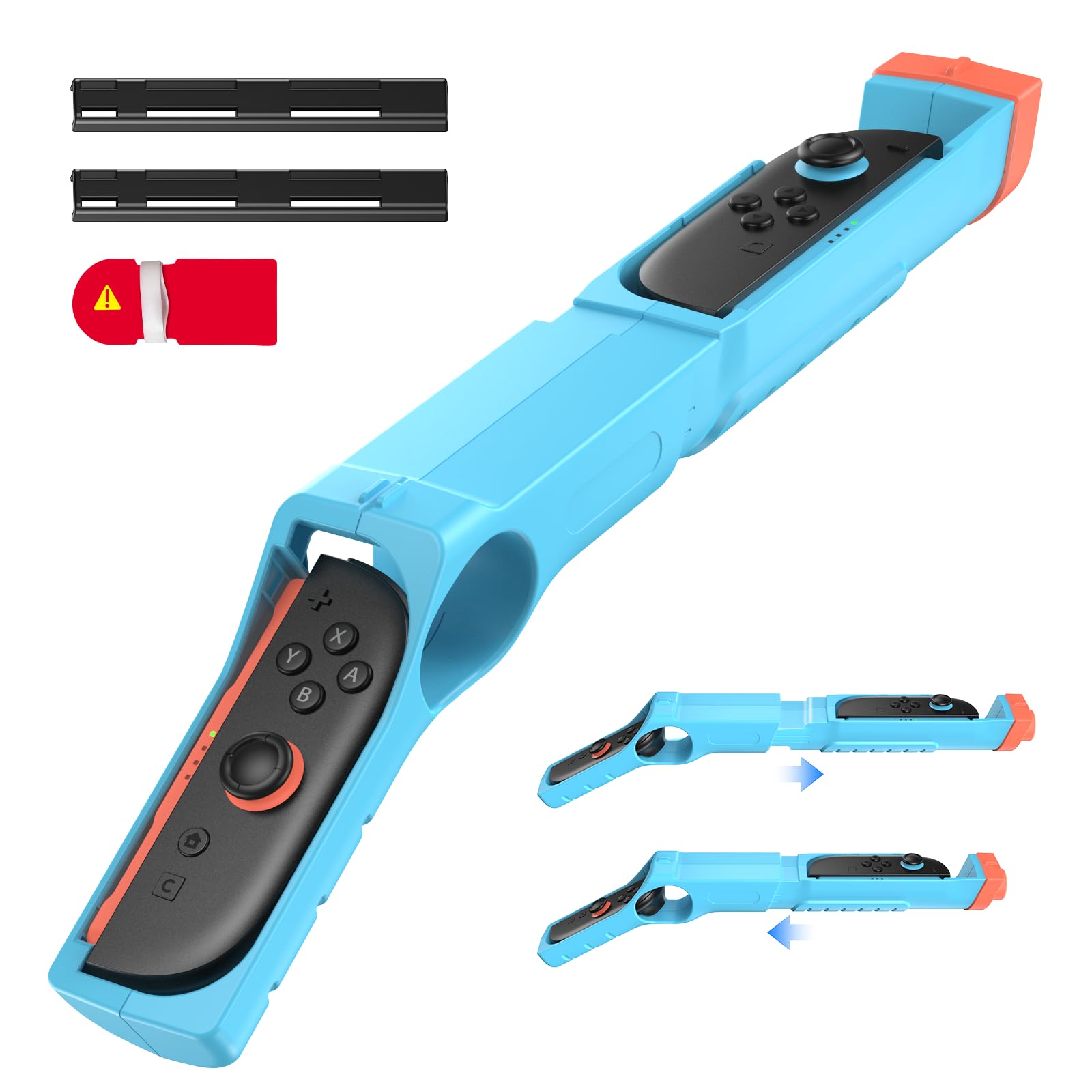 Photo 1 of [Switch 1/2 Compatible] FASTSNAIL Shooting Gun for Nintendo Switch 2/1/OLED for Joy-Con 2, Hand Grip for Switch Joycon 1 or Joycon 2 Gun Controller, Switch Hunting Game Gun Accessories