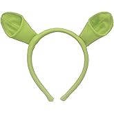 Sheliky Green Ears Headband Halloween Dress up Party Favors Women Men Cosplay Festival Theme Party Costume Accessories