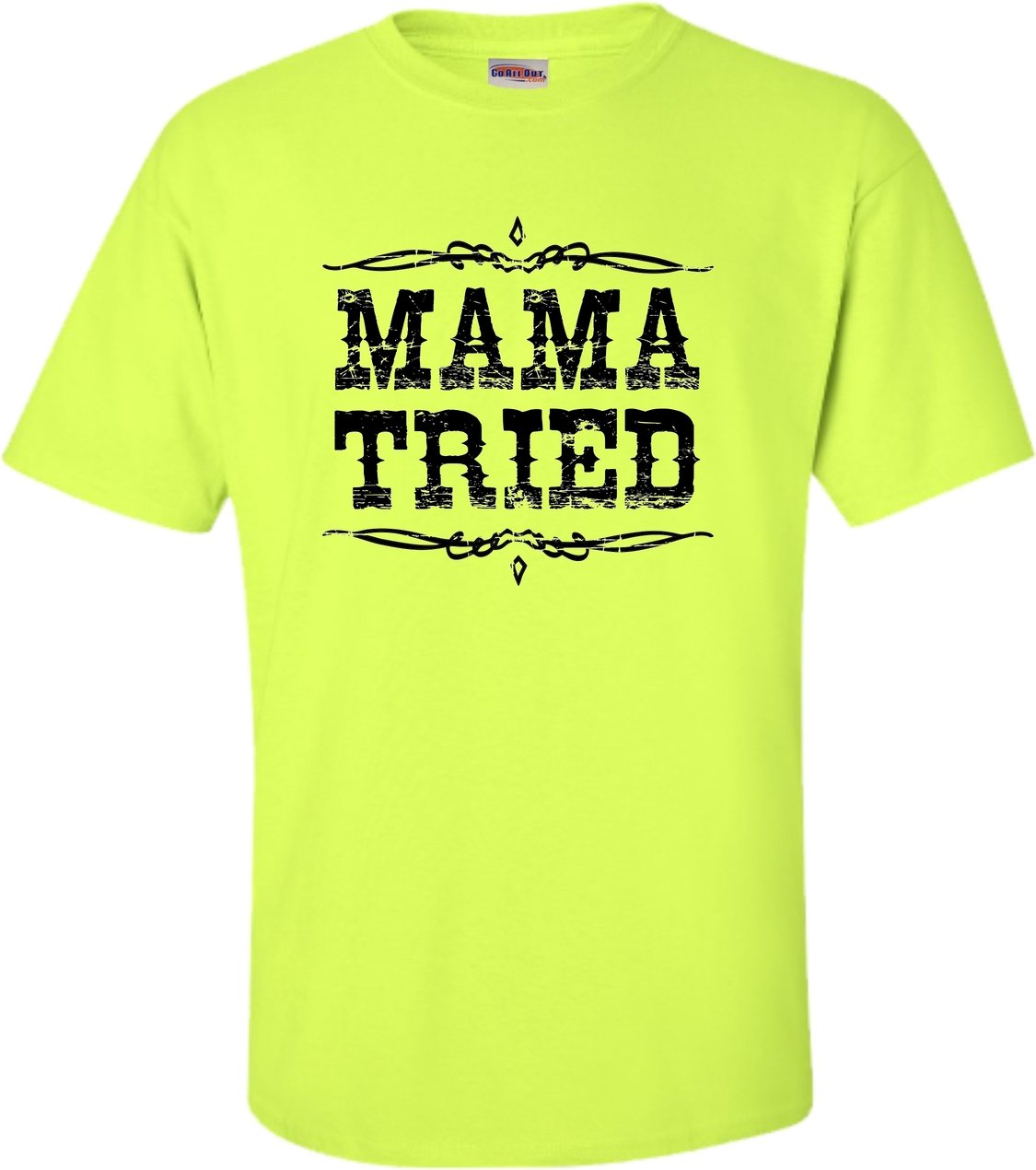  Adult Mama Tried Retro Country Music T Shirt