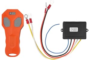 Wireless Winch Remote Control Kit, DC9-30V 75ft Universal Winch Remote Control Kit, Waterproof Electric Winch Controller Fit 