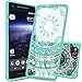 Pixel 2 Case,Google Pixel 2 Case,AnoKe New Mandala Cute Ultra Thin Slim Fit TPU bumper Hard Back Clear Protective Cell Phone Cases Cover with Screen Protector for Women Girls Kids Pixel 2 TM CH Mint