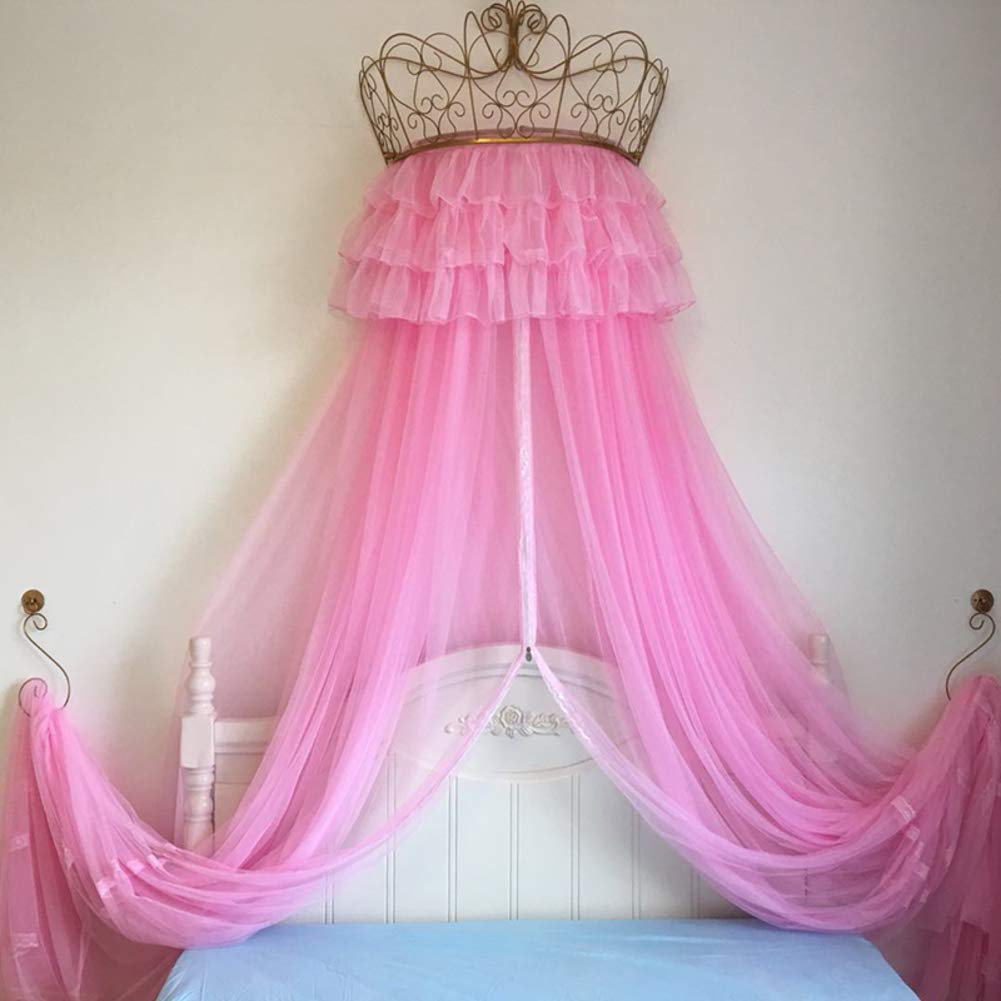 Baby Homejymade Crown Dome Mosquito Net Princess Bed Canopies Kids Play House Princess Tent Sparkly Stars Hot In Instagram A 1 8m Crib Netting